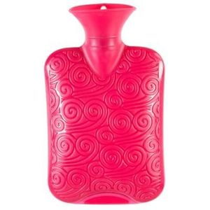 2 STKS PVC Hot Water Bag Bescherming Warm 1000ml (Rood 2st)