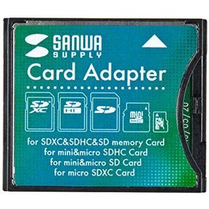 SANWA Supply SDXC voor CF Adapter ADR-SDCF2