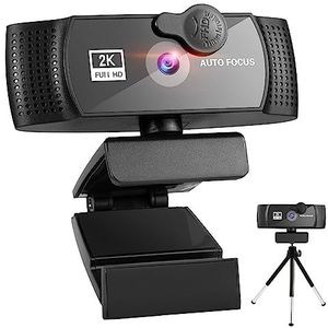 Webcam, Webcam 4K 2K 1080P Full HD Web Camera Met Microfoon USB Web Cam for PC computer Laptop Video Mini Camera 4K Laptopcamera(2k)