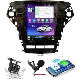 Android 14 Autoradio Navi voor F-ord Mondeo MK4 (2011-2013) 9.7 ""Verticale scherm multimediaspeler met draadloze carplay GPS-navigatie Bluetooth 5.0 HIFI FM-radio 5G-WiFi SWC MIC,M100s