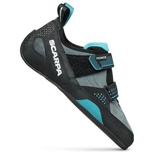 SCARPA Heren Force Rock Climbing Schoenen voor Gym Boulderen & Sport Klimmen, Conifer/Azure, 46.5 EU