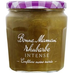 Bonne Maman rabarber rabarber confiture Maimelade Intense 335 g met rietsuiker geraffineerd