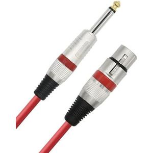 Gitaar Audiokabel 6,35 Mm TS 1/4 Mannelijk Naar XLR Vrouwelijk Microfoon Audiokabel Voor Luidspreker Gitaarversterker AMP Mixer (Color : 05, Size : 2 m)