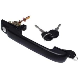 Zwart Links Rechts Buitendeur Handvat Voor VW Voor Golf 3 MK3 Voor Cabrio GLX 1991-1998 1H0837207B 1H0837207C(Front X1)