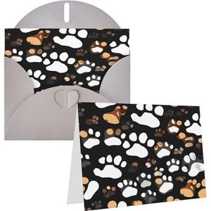 Eekstdbn Wenskaarten Hond Poot Print Wenskaart Met Alle Gelegenheid Kaarten Uitnodiging Vakantie Kaart Verjaardag Kaart