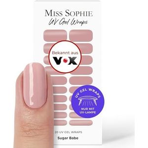 Miss Sophie - UV-gel Nagelfolie - Eenkleurig - 20 UV-gel Nagellakstrips - Voor Vinger- en Teennagels