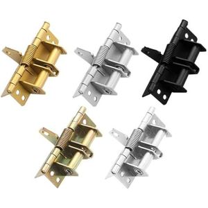 Deurveerscharnier, Veerbelaste deurscharnieren Zelfsluitend Verstelbaar Multicolor(Color-c)