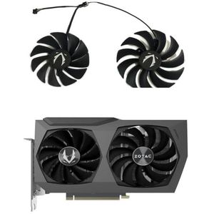 2 stuks/set, CF1010U12S CF9015H12S, GPU-koeler videoventilator voor ZOTAC GAMING RTX 3070 Twin Edge OC wit, 3060Ti AMP LHR