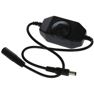 De led-dimschakelaar met continue knop 12 V en 24 DC is geschikt voor de dimmer lichtbalk effen 3528 5050 voor het instellen van de helderheid (wit)
