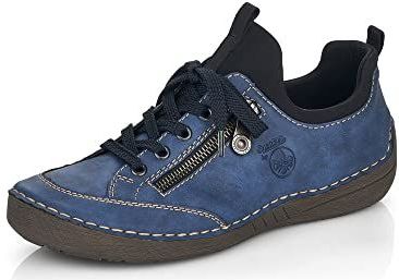 Instapper - Jeansblauw - Met Elastische Instap - Laag Hak