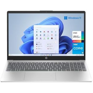 HP 15-fd0052ns Laptop, 39,6 cm (15,6 inch), Full HD, Intel Core i5-1334U, 16GB RAM, 512GB SSD, Intel Iris Xe Graphics, Windows 11 Home, zilver, Spaans QWERTY-toetsenbord