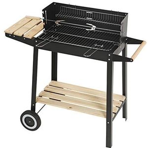 Grillrooster BBQ 60x40cm rechthoek roestvrij staal met handgrepen