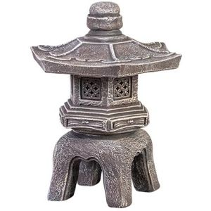 gartendekoparadies.de Oki-Gata Yukimi Japanse stenen lantaarn, H. 38 cm, 11 kg, meerkleurig, vorstbestendig van gegoten steen voor buiten