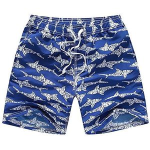 FedMois Zwembroek Zwemshorts voor Jongens Badmode, Blauw, 3-4 jaar