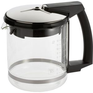 Krups F04642 glazen kan, voor espresso-/koffiemachine-accessoires, zwart, 1 stuk (1 stuk)