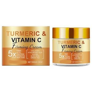 Kurkuma Vitamine C Crème - Zachte Hydratatie, Voeding, Ondersteunt De Huidstevigheid, Hydraterende Formule(2PCs)