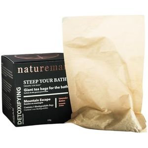 Naturemary Detoxifying Steep Your Bath Island Escape, hydraterende badsoak voor droge huid, verjongt de huid, Lavendel Arnica, 150 g