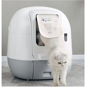 APP Intelligent Zelfreinigend Kattenzand Toilet Huisdier Liiter Ondersteek Automatische Kattenbak Zelfreinigend,Zelfreinigende Kattenbak