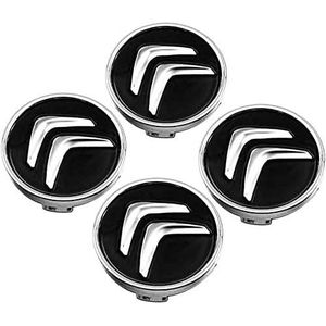 Wieldoppen - Zwart - 4 Stuks - Auto Naafdop voor Citroen Jumpy 60mm