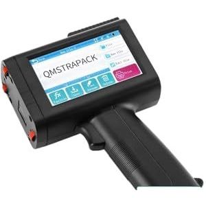 voor Datum Barcode Batchnummer Logo QR-code 12,7 mm handheld inkjetprinterpistool met snel drogende inkt for tekst QR-barcode batchnummer logo datumlabelcodeerder(Include 2 Cartridges)
