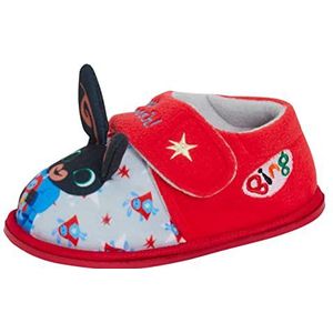 Bing Bunny 3D Licht Up Slippers Kids Knipperlichten Slipper Booties Jongens Meisjes Eerste Wandelaars Kwekerij Indoor Huis Schoenen, Rood, 20.5 EU