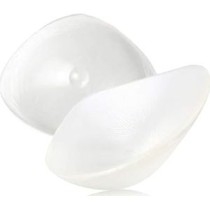 HomeJoySet Zelfklevende Transparante Driehoekige Siliconen Borstprothesen, 200 G/paar, Mastectomieprothese, Onzichtbare Prothesen For Platte Borsten En Travestieten(T_200g/pair)
