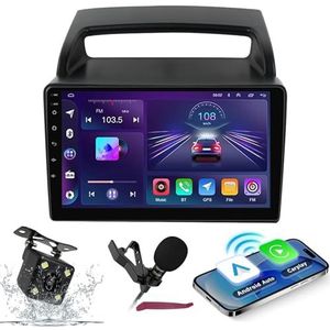 Android 14 Autoradio Navi voor K-IA Carnival VQ 2006-2014 9 ""Screenradio met draadloze carplay Android Auto GPS Navigatieondersteuning Bluetooth 5.0 HIFI FM 5G-WiFi SWC MIC-camera,M400s