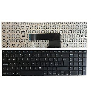 Spaans laptoptoetsenbord voor SONY voor Vaio SVF152 SVF153 SVF1541 SVF1521K1EB svf1521p1r SVF152C29M SVF1521V6E wit/zwart/zilver(Black)