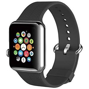 La vaah Horlogebandjes compatibel met iwatch series 1-6 | compatibel met Apple Watch bandjes siliconen 38 mm 40 mm 42 mm 44 mm | (38 mm/40 mm, donkergrijs horlogeband)