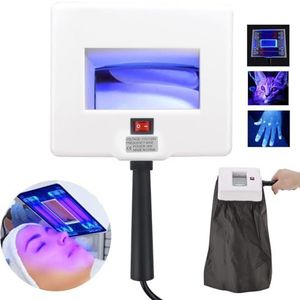 Woods Lamp Huidanalysator, Professionele Vergrotende Analyser Huiddetector Schoonheidstest Gezichtsverzorging Gezichtsspa Thuis Salon Machine, Kan gemakkelijk thuis worden getest