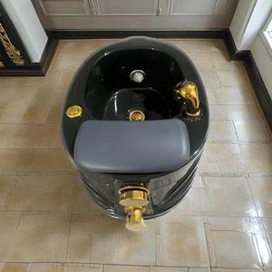 Draagbaar Verwarmd Voetmassagebad, Met Surfgolfmassagefunctie En Kleurrijke Lamp, éénklik Afvoer, Voor Thuis, Nagelsalons En Salons, Voor Voetbaden Om Stress Te Verlichten G