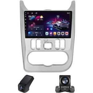 Autoradio 2 Din Bluetooth met Carplay en Android Auto,geldt voor Renault Logan 1 Sandero 2009-2015 9 inch met touchscreen stereo auto ondersteunt RDS/FM/AM/FM/DSP/WIFI/GPS(NF-7)