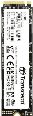Transcend - MTE560I - SSD - 80GB - M.2 PCIe NVMe 4.0
