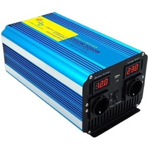 Spanningsomvormer Omvormer Voor Zuivere Sinusgolf Autovoeding/thuis Zonne-energiesysteem DC12V/24V Naar AC220V Spanningsomvormer 5000W Omvormer(24V 220V EU)