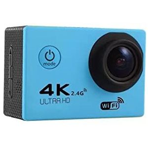 Sport DV HD Met afstandsbediening WIFI Waterdichte camera waterdichte buiten rijdende luchtduikcamera(Color:Blue)