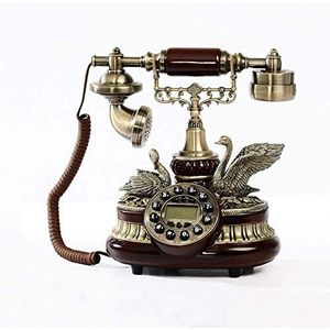 Telefoon Retro Telefon Kabelgebundenes Telefon Festnetzanschluss Wei&szl Golden Hotel Thuiskantoor Schlafzimmer Festnetz