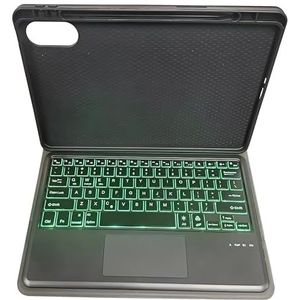 Toetsenbordhoes Voor Xiaomi Redmi Pad Pro 12,1 Inch 2024, 7 Kleuren Verlicht Afneembaar Trackpad-Toetsenbord, Zachte Achterkant Met Potloodhouder
