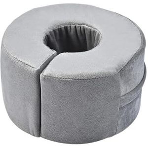 2 Stuks Voetverhogingskussen For Patiënt, Enkelondersteuningskussen Beensteunverhogingskussen, Traagschuim Zitkussen For Oudere Bedlegerige Patiënten(Gray)