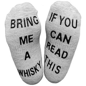 Himozoo Als U Dit Bring Me Bier Whisky Sokken Luxe Katoen Novelty Sokken - Perfect Gag Gift of Grappige Verjaardag Present Idee