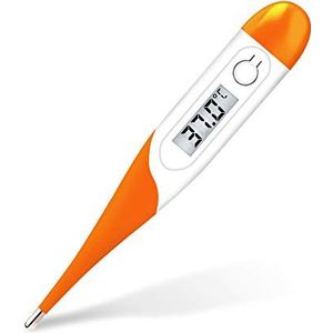 Daffodil HPC400 Digitale koortsthermometer voor oraal, oksels en rectal, nauwkeurige medische thermometer voor volwassenen en kinderen, eenvoudige temperatuurmeting, zonder kwik