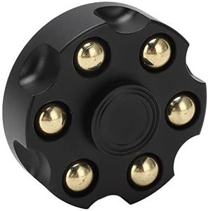 Vingertop-gyroscoop, Roterend Vrijgeven van Stress Stevig Verminder Angst Compact Afneembaar Handgyroscoop-speelgoed voor Kinderen voor Thuis (Zwart)