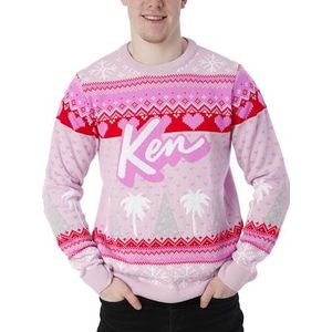 Barbie Kersttrui | Ken Kersttrui voor Mannen | Ken Kleding voor Mannen | Roze | L