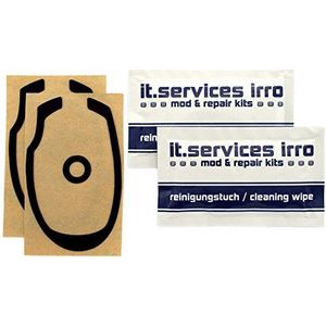 IT-Services Irro Set van 2 Glides/Muisglijders/Muisvoeten geschikt voor Razer Naga/Naga MMOG/Naga Molten, incl. 2 reinigingspads