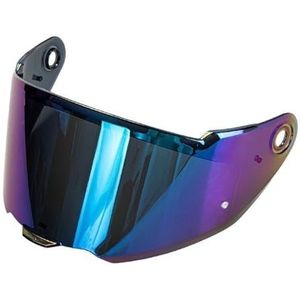 Motorhelm vizier lens, Helmvizier, geschikt for MT-V-31 helmlens zonbeschermingslens (zwart)(Colorful)