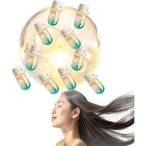 10 stuks parfum en haarolie, 2-in-1 avocadovoeding for pluizig haar, mini-haarparfumolie for vrouwen, langdurig for het herstellen van droog, pluizig en beschadigd haar(Cool wood-tuned)