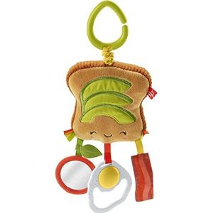 Fisher-Price Brunch & Go Avocado Toast Kinderwagen Speelgoed met bijtring voor baby's vanaf 3 maanden