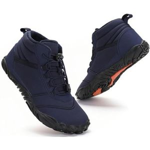 Veiligheidsschoenen Heren, Orthopedische Schoen Met Boogondersteuning For Heren, Comfortabele Antislip Wandelschoenen, Lichtgewicht Instappers Met Dikke Hak En Korte Laarzen(Blue,44)