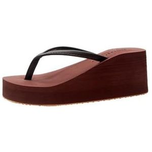 ZOIKOM Dames Slim Flip Flop Slides strand casual slippers voor vrouwen, Bruin 5 cm, 39 EU smal