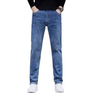 SDFGH Casual slanke skinny jeans met rechte pijpen en hoge stretchvoeten Denim broek in effen kleur (Color : D, Size : 35 EU)