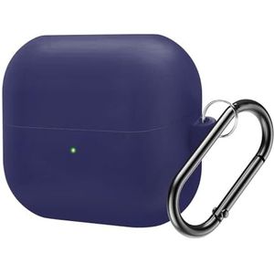 Siliconen hoesje voor 2024 Galaxy Buds 3 Pro draadloze oordopjes accessoires, zachte beschermhoes (blauw)